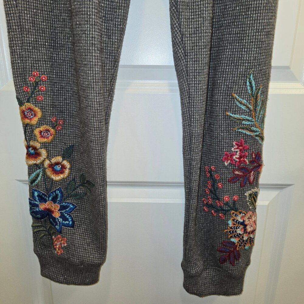 Johnny Was Waffle Knit Metallic Joggers - Picture 3 of 8